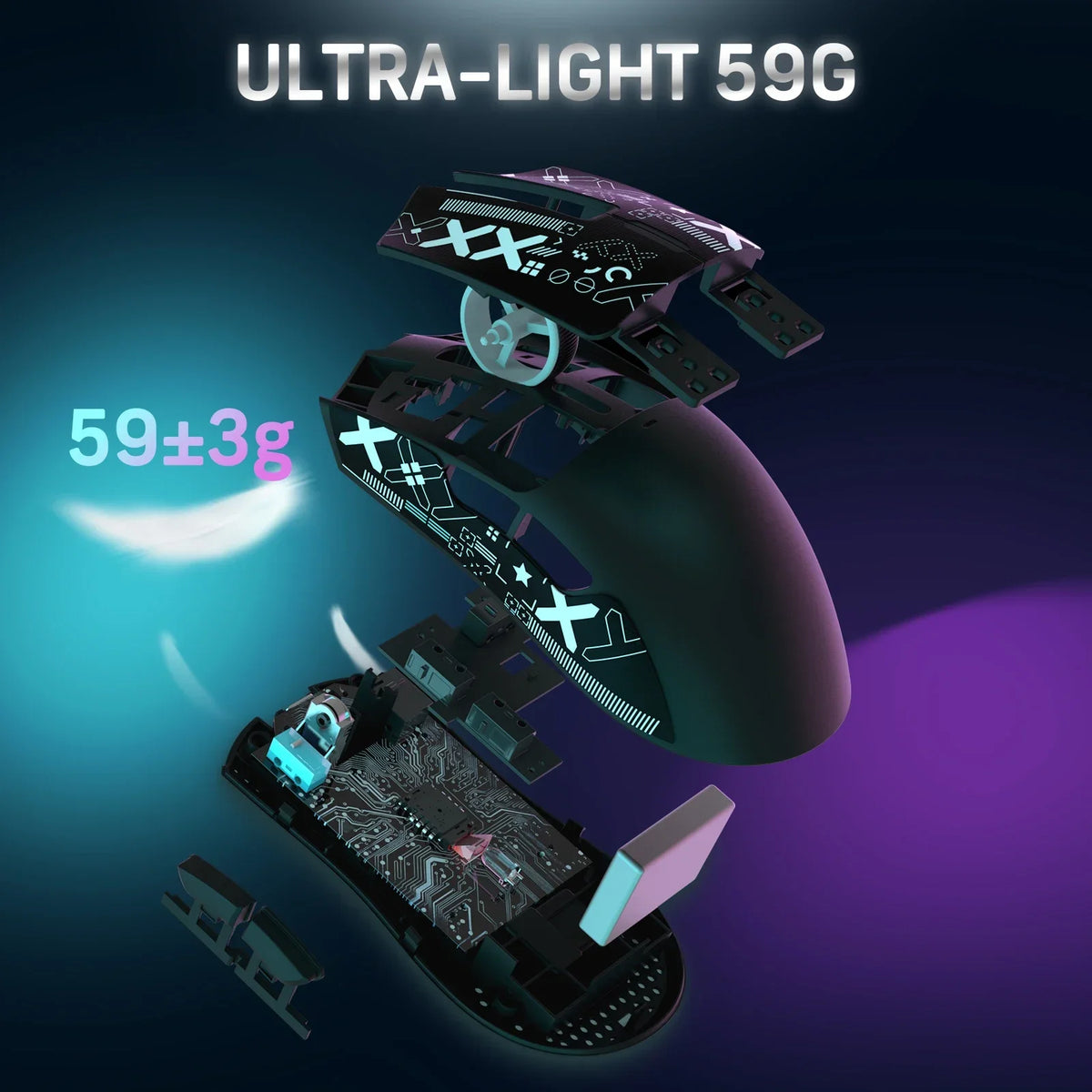 Hot Sale ATTACK SHARK X11 Wireless Gamer Mouse with Charging Dock PixArt PAW3311 Gaming Sensor 22000 DPI, BT/2.4G Wireless Mouse